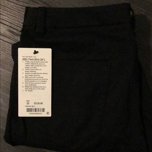LULULEMON MENS ABC PANT Size 32 Slim 34”L